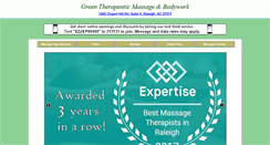Desktop Screenshot of greentherapeutic.com